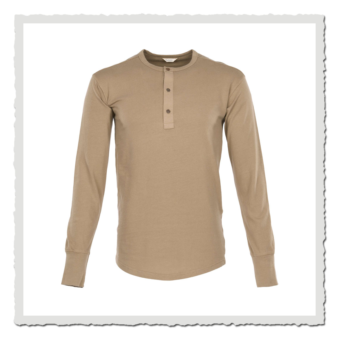 1927 Henley Shirt long sleeve Mojave beige